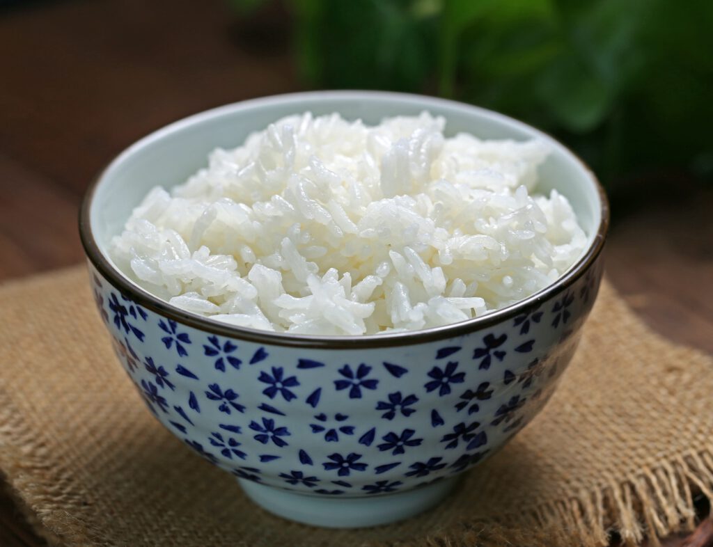 Cơm được nấu từ gạo ngon Cánh Diều ST25